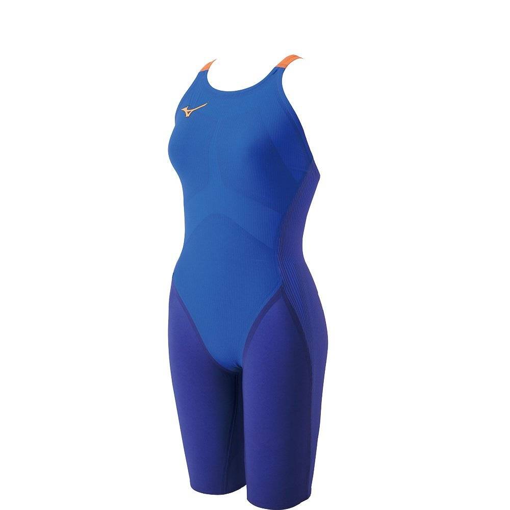 Roupa De Banho Mizuno GX-Sonic IV Multi Racer Technical - Mulher - Azuis/Laranja - EAQJM2567